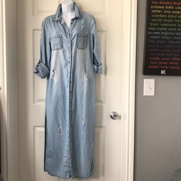 iris denim dress